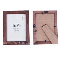 KHC Gift & Decor Model 11-044 Desain Baru Dekorasi Rumah Seni Dinding Bingkai Foto Kayu Alami 5x7 A4 A5 8x12 6x8 Grosir