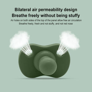 Étui pour jouets de bébé en silicone de qualité alimentaire, durable et réutilisable, avec logo personnalisable, design orthodontique anti-colique, adapté au sommeil et aux poussées dentaires - Product Image 2
