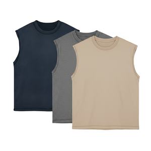 Conjunto de Camiseta sin Mangas y Pantalones Cortos Deportivos para Hombre, Talla Grande, para Gimnasio, Entrenamiento, Verano, Proveedor de Pedidos al por Mayor - Product Image 1