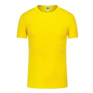 El precio de fábrica suministra directamente la camiseta más barata de tiras reflectantes de secado rápido con cuello redondo 100% poliéster 200g camiseta unisex para hombres - Product Image 2