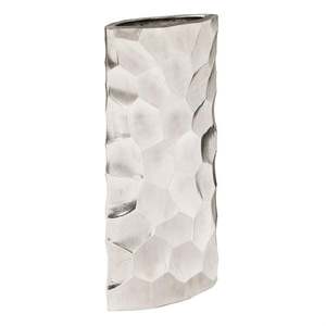 Venta caliente jarrón de metal de diseño martillado de aluminio plateado hecho a mano para decoración del hogar precio al por mayor - Product Image 1