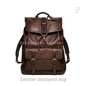 Mochila de cuero de primera calidad para hombre, bolso de negocios clásico hecho a mano, Diseño Seguro y espacioso, directo de fábrica, precio al por mayor a granel - Product Image 3
