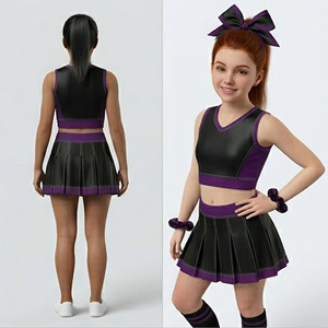 Uniforme de Animadoras para Adultos de Manga Larga, Alta Calidad, Spandex/Poliéster, Conjuntos de Uniformes Personalizados con Impresión por Sublimación, Tela de 250G - Product Image 2