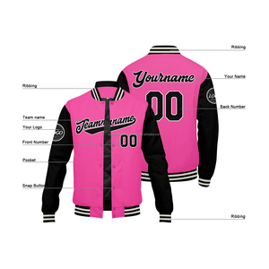 Custom wool <b>varsity</b> <b>jacket</b> for school teams with embroidered logo and breathable windproof fabric for students - Product Image 3