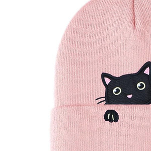 Bonnets en tricot de couleur unie de qualité supérieure, unisexe, impression de logo personnalisée, impression numérique disponible, toutes les couleurs et tailles, style streetwear courant - Product Image 3