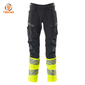 Pantalones de trabajo de seguridad hechos a medida Ropa de trabajo de alta visibilidad reflectante con múltiples bolsillos para hombres Pantalones de seguridad de trabajo personalizados para construcción OEM - Product Image 1