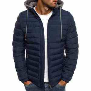 Luxury Plus Size Men's Summer <b>Waterproof</b> Breathable Windproof Long Hooded Casual Puffer <b>Jackets</b> Thin Custom Canvas - Product Image 4