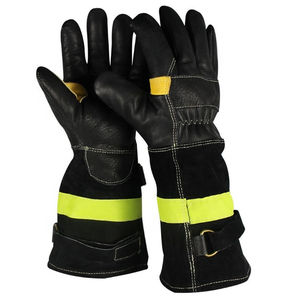 Venta caliente Guantes de lucha contra incendios resistentes al fuego Puño largo Guantes de lucha contra incendios de alta calidad para hombres adultos con tamaño personalizado - Product Image 6