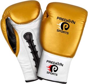 ถุงมือชกมวยหนังวัวแท้แบบสปาร์ริง  น้ำหนักมาตรฐาน  ด้ามจับกันลื่น  สำหรับซ้อมมวยแบบถุงทราย  แบบผูกเชือก - Product Image 2