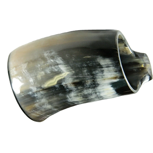 Mug à boire en corne de buffle naturelle de qualité supérieure, fait main, style animalier, poli, matériau organique durable - Product Image 1