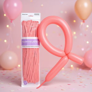 Palloncini in lattice Party Love 260 rosa pastello, confezione da 3 pezzi per decorazioni - Product Image 3