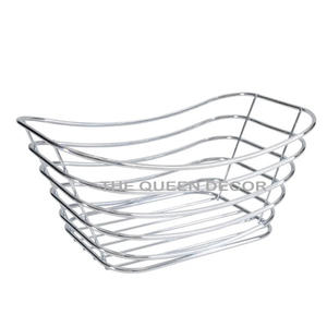 Most Demanding Stainless Steel Metal <b>Rectangle</b> Shape Gold Antique Finish Decorative <b>Storage</b> <b>Basket</b> Used Fruits Cloths - Product Image 6