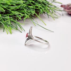 Anillo de plata clásico más vendido de 2024 con piedras preciosas de rubí Regalo perfecto de boda o aniversario para ella - Product Image 4