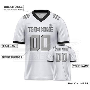 Nouveauté, maillot de football américain de haute qualité, respirant, vente en gros de maillots de football américain - Product Image 2