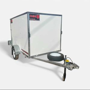Top Quality 9ft x 5ft Cube Pro 95 <b>Box</b> <b>Trailer</b> with 5ft Internal Height & Rear Loading Ramp in White - Product Image 2