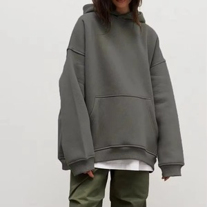 Sudaderas Extra Grandes Casuales de Invierno para Mujer, Lona 100% Algodón, Estampado con Insignia en la Parte Delantera, Talla Grande, Venta al por Mayor - Product Image 5