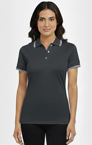 Camiseta Polo Casual para Mujer al por Mayor, Tejida, 180 GSM, Logotipo Digital Impreso Personalizado, Sólida, Transpirable, Antibolitas, de Secado Rápido - Product Image 3