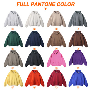 Drop Shoulder Pullover Hoodies Fábrica Logotipo personalizado Sudaderas con capucha de algodón en blanco Nos Especializamos en todo tipo de servicios de impresión - Product Image 2