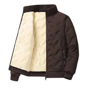 Conjunto Deportivo de Otoño Invierno para Hombre, Chaqueta Cárdigan Informal con Cuello Alto y Estampado de Forro Polar, Pantalones, Conjunto de Dos Piezas - Product Image 6