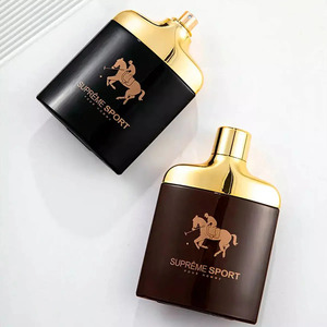 Lotion corporelle parfumée pour homme Callero 100ml - Couleurs assorties, flacon en verre, logo bronzé, emballé - Product Image 4