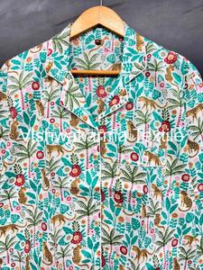 Conjunto de Pijama de Dos Piezas de Algodón para Mujer, Estampado Floral, Cintura Elástica, Verano, con Logotipo Frontal, Ropa de Dormir de Alta Calidad - Product Image 4