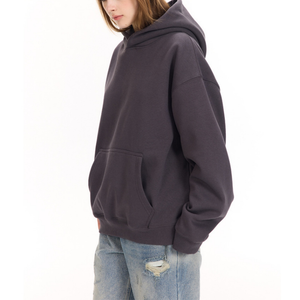 Sudadera con Capucha Gruesa de Invierno de Alta Calidad OEM, Logotipo Personalizado, Impresión DTG Frontal, Sudadera Extra Grande de Forro Polar Unisex para Mujer - Product Image 3