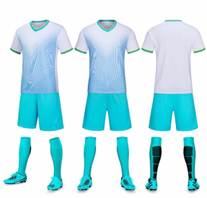 Conjunto de Camiseta de Fútbol de Secado Rápido con Serigrafía Personalizada, Logotipo del Club, Color y Talla Personalizados para Entrenamiento de Equipos Masculinos - Product Image 1
