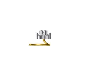 Innovador alfiler de Nariz de Oro de 14 quilates con diseño distintivo de diamante para asociaciones minoristas de élite Éxito de Boda sin precedentes - Product Image 3