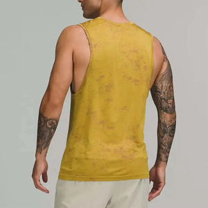 เสื้อกล้ามออกกำลังกายผู้ชายคุณภาพสูง แห้งเร็ว ระบายอากาศได้ดี ผ้าฝ้าย 100% สไตล์วินเทจ สำหรับฟิตเนส เพาะกาย - Product Image 2