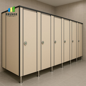 Parois de séparation pour salles de bain et cabines de toilettes EBUNGE en panneaux HPL commerciaux pour spas et hôpitaux - Product Image 4