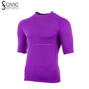 Durable Nylon Polyester MMA Rash Guard with Wicking Moisture & UV Protection for All Sports - Product Image 2