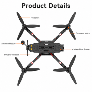 Dron FPV de 15 Pulgadas, Quadcopter con Marco de Fibra de Carbono, Motor sin Escobillas, Plataforma Aérea, OEM ODM - Product Image 3