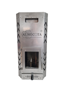 Calentador de Sauna Portátil ALMICOTA ALMI-Flex, a Leña, para Exteriores, Carpas, Camping, Acero Inoxidable, 20 kg, Ligero, Independiente, Moderno - Product Image 3