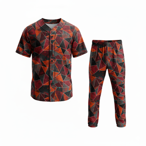 Uniforme de Béisbol al por Mayor 2026, 100% Poliéster, Cuello en V, Nombre del Equipo Personalizado, Impresión por Sublimación, Malla Ligera, Transpirable, Secado Rápido - Product Image 5