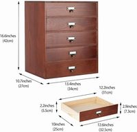 Organisateur de rangement en bois moderne et élégant à 3 tiroirs, multifonctionnel et peu encombrant pour le salon – Prix bas, haute qualité