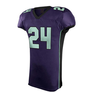 Concevez votre propre maillot de football américain par sublimation avec le logo du nom de l'équipe personnalisé Vêtements de football Uniforme de football américain - Product Image 2