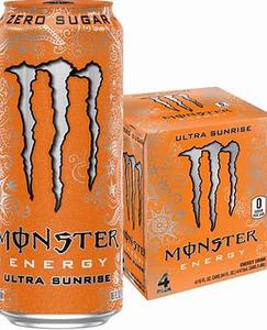 Boisson énergétique Monster Ultra Sunrise US 12/16OZ à faible teneur en glucides et sans sucre, emballage en vrac - Product Image 6