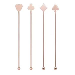 Piques à cocktail en métal durables et écologiques de qualité supérieure et brochettes en acier inoxydable personnalisables pour la décoration de boissons aux fruits - Product Image 2