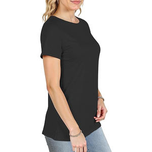 T-shirt pour femme en polyester léger, maille respirante, séchage rapide, texture douce, forme flexible, contour confortable pour tous les jours - Product Image 6
