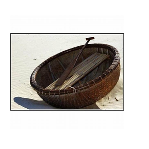 Barco redondo de bambú ecológico hecho a mano de Vietnam para exportación - Product Image 4