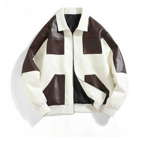 Chaqueta de cuero para hombre, cálida, suave y cómoda, OEM, ODM, directo de fábrica, venta al por mayor, ropa de motorista personalizada - Product Image 1