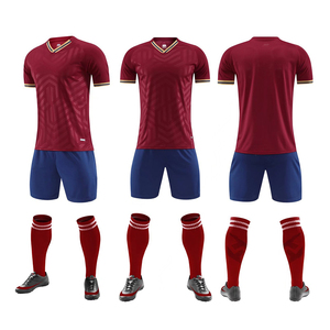 Maillot et short de football respirants et légers 2023 pour hommes et femmes, uniforme d'entraînement d'équipe, personnalisable pour adultes - Product Image 3