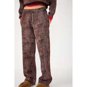 Pantalones de Algodón para Mujer, Casuales, con Efecto Cepillado, Cómodos, de Cintura Alta, Tallas Grandes, con Cierre de Botón y Cordón - Product Image 4