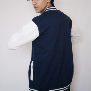 Veste bomber de baseball brodée pour homme, veste de collège varsity, veste d'extérieur en polyester à manches longues, coupe-vent, boutonnée, enduite - Product Image 6