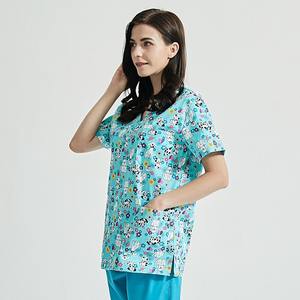 Conjuntos de uniformes de enfermera médicos de gran oferta para mujer, tela de punto de alta calidad para hospitales - Product Image 5