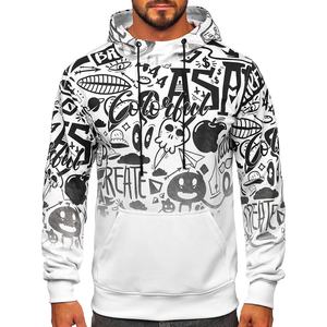 Personnalisable OEM Vente en gros Sweats à capuche surdimensionnés Sweats à capuche imprimés par sublimation pour hommes Hiver Chaud Coloré Sweat à capuche respirant - Product Image 1