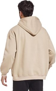 Sudadera con Capucha Básica de Forro Polar para Hombre, Color Sólido, Algodón, Lisa, Holgada, con Capucha y Bolsillos, Estilo Casual y Moderno - Product Image 2