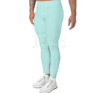 High Quality Men's <b>Leggings</b> Spandex/<b>Polyester</b> Quick Dry Adjustable for Fitness Gym Workouts Custom Colors & Logo OEM Service - Product Image 5