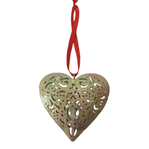 Décoration de Noël standard, cœur suspendu en métal, article artisanal, style moderne, décoration de la maison, personnalisé - Product Image 4