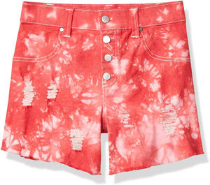 Shorts de Mezclilla para Mujer, Color Personalizado, Transpirables, con Bolsillos con Botones, Casuales, de Alta Calidad, Servicio OEM - Product Image 1